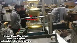DABA Printed label hot stamping by flatbed die cutting machine with high precision