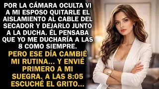 Vi la trampa por la cámara. Cambié mi rutina… y a las 8 entró mi suegra.