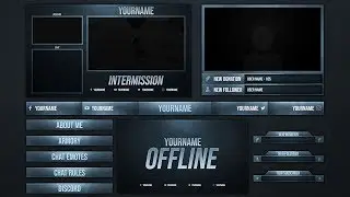 FREE STREAM PACK TEMPLATE | Blue Eroded