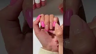 Playful pink French tips 💅 Bold, chic & effortlessly fun#dippi#dippikit#sverige#norge#danmark#suomi