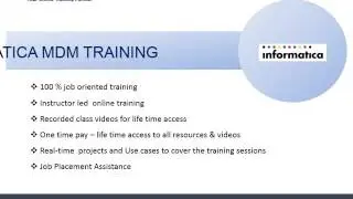 Informatica MDM Online Training Online Training