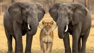 The Lioness Who Raised Two Elephants: Their Heartbreaking Reunion Will Leave You Speechless