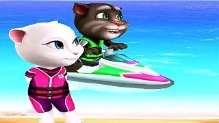 Talking Tom Jetski iPad Gameplay - Videos Games for Kids