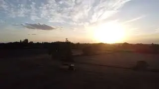 Vredo Muck Spreader┃ Hitcham, Suffolk┃Sunset + Night┃Drone Footage