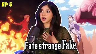 SHE SUMMONED HERSELF?? | Fate Strange Fake Ep 5 Reaction