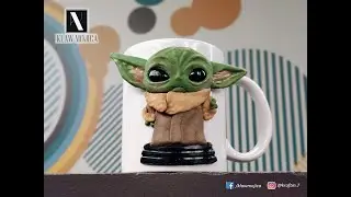 DIY: Taza / Mug - Baby Yoda Star Wars - Polymer Clay