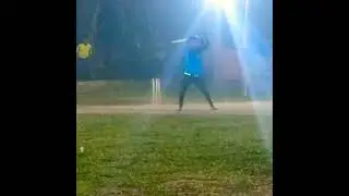 Deepak's reverse shot short boundary night match||