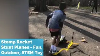 Stomp Rocket Stunt Planes | Fun Outdoor Toy for Boys and Girls | STEM Toy for Kids