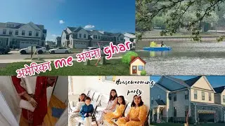 Friends Housewarming Celebration in 🇺🇸| House Tour | blessing of houses | Bihari Couple in USA Vlog