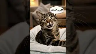 cute cat talking