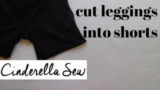 Cut leggings into shorts - DIY bike shorts - Tights into short shorts
