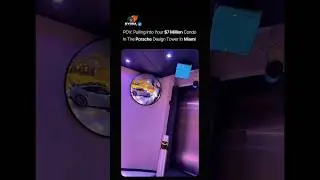 POV: Pulling Into Your $7 Million Condo In The Porsche Design Tower In Miami #porsche #motivation