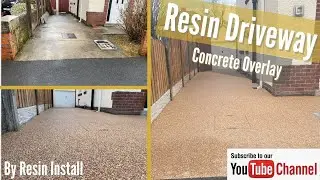 Бетонное покрытие подъездной дороги с использованием смолы от Resin Install