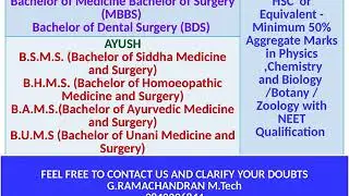 BSMS  Course | Job Scope Admission Eligibility details In Tamil | Career In BSMS