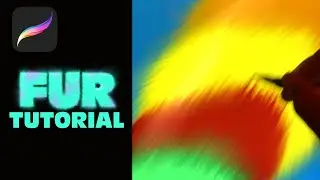 How to paint FUR in Procreate - dIgital painting Tutorial