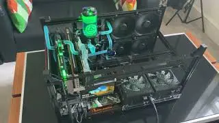 Water cooled mining rig