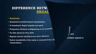DIFFERENCE BETWEEN BROADBAND AND BASEBAND!!