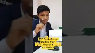 CEE Crash Course(Booster Class) . Starting from Shrawan 06 #entrance_nepal  #cee2025 #mbbs #nursing