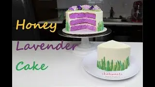Honey Lavender Cake with Buttercream Flowers | CHELSWEETS