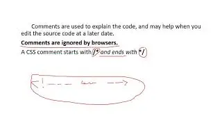 How to add comment in CSS