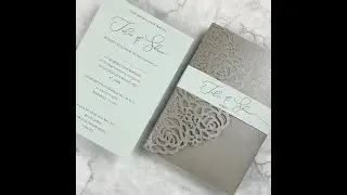 Amelia with Belly Band Wedding Invitation DIY Tutorial