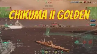 Chikuma II Golden - World of Warships WOWS