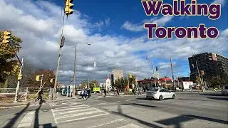 Walking Overlea Boulevard in East York Toronto&rsquo;s Thorncliffe Park Neighbourhood 11/1/2024