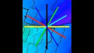 Petrel Workflows for creating and moving six azimuthal lines of sections.