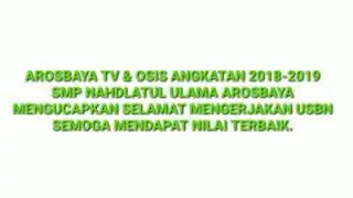 Selamat and sukses Pelaksanaan USBN.