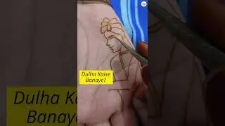 How to make a groom's face in mehndi dulha kaise banaye #shorts #groom #mehndidesign #howto #bridal