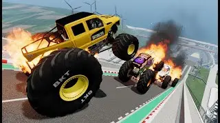 LIVE 055 | Random Car - Epic Car Jumps & Crashes - BeamNG.Drive
