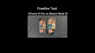Redmi Note 13 vs IPHONE 11 PRO Freefire TEST