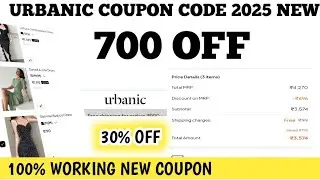 urbanic coupon code 2025 new || 700 off new coupon || urbanic coupon code