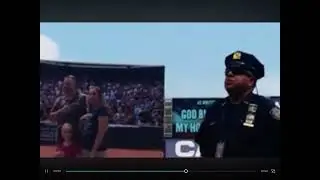 Aaron Paige and Nick Kohn sing God Bless America.
