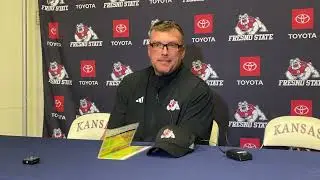 Coach Entz Postgame Press Conference after 31-7 loss at Kansas