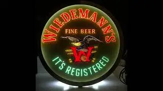 Wiedemann's Beer Lighted Animated Sign 1952