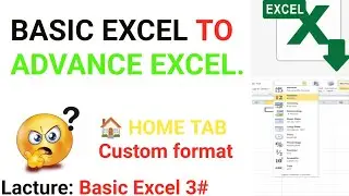 Basic excel || costume format || advance excel || excel full course||#excel #free excel courses with