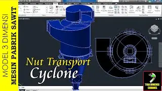 model 3d nut transport cyclone mesin pabrik sawit