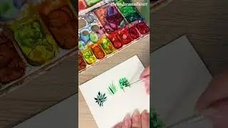 How To Paint Easy Watercolor House Plants 💚 #watercolorpainting