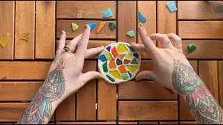 Make Therapeutic Art with me! Mandala Mosaic Coasters: ASMR style