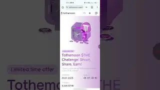 Tothemoon $THE Airdrop live Total reward pool 5500 $THE token😍 #Tothemoonexchange #AirdropChallenge