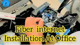 optical fiber internet connection| Optical Fiber Cable splicing and Routing#fibercable #viral #wifi