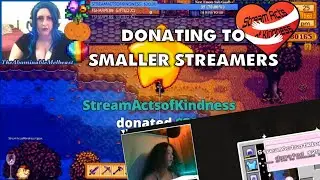 Donating to Random Smaller Streamers With Low Viewers