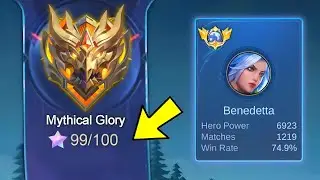 LAST MATCH BEFORE IMMORTAL GLORY!! 🗿 BENEDETTA VS YIN IN EXP LANE | MOBILE LEGENDS TOP GLOBAL BUILD