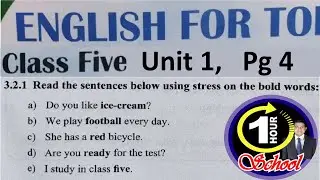 Class 5 English, Unit 1, Page 4, New syllabus 2026, 1 Hour School