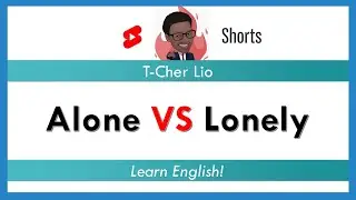 Alone VS Lonely #learnenglish #aprenderingles #shorts #rd #tcherlio