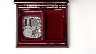 Music Box with beautiful picture of Day Lilies by Anneli Johnson