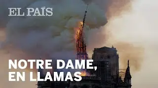Grave INCENDIO en la Catedral de NOTRE DAME en París