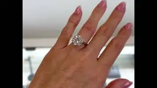 Gia certified 6 carat round diamond solitaire ring only @ Diamond Exchange Houston
