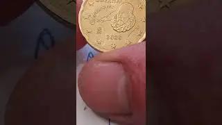 2020 20cent Cervantes!!!Espana wery rarre coin defect!!!@milan-nn7wt